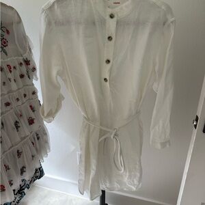 XiRENA Linen Button-Up Tunic Dress